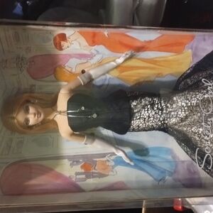 Elegant Black and White Fashion Doll